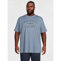 Jack & Jones Plus Denver Graphic T-Shirt - Blue