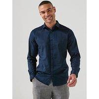 Jack & Jones Premium Cardiff Long Sleeve Formal Shirt - Navy