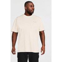 Jack & Jones Plus Graphic Short Sleeve T-Shirt - Off White