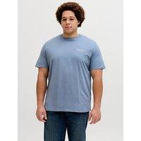 Jack & Jones Plus Graphic Short Sleeve T-Shirt - Blue