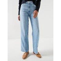7 For All Mankind Linen Stovepipe Straight - Blue