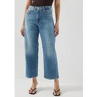 7 For All Mankind Luxe Vintage Stovepipe Straight Ankle - Blue