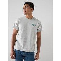 Levi'S Poolside Burger Back Graphic Relaxed Fit T-Shirt - Grey