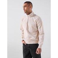 Levi'S Original Housemark 1/4 Zip Sweat - White