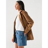7 For All Mankind Monroe Long Shorts - Blue