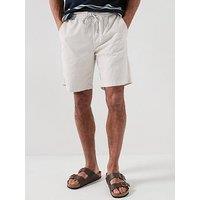 Jack & Jones Jaiden Carter Wash Dob Shorts - Cream