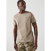 Levi'S Original Housemark Logo Short Sleeve T-Shirt - Beige