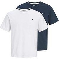 Jack & Jones Short Sleeve T-Shirt 2Pk - White