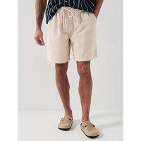 Jack & Jones Corduroy Jogger Shorts - Off White