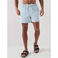 Jack & Jones Ocean Seersucker Swim Shorts - Blue