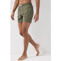 Jack & Jones Ocean Seersucker Swim Shorts - Green