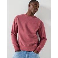 Levi'S Authentic Relaxed Fit Crew Sweat Top - Red