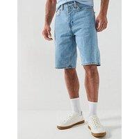 Levi'S 469 Long Loose Fit Denim Shorts - Light Run