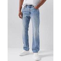 Levi'S 501 Original Straight Fit Selvedge Jeans - Beautiful Disaster Light Blue