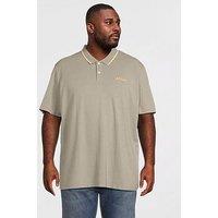 Jack & Jones Plus Blaze Polo Shirt - Khaki