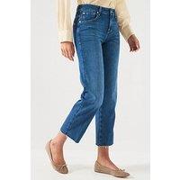 7 For All Mankind Calie Straight Ankle - Blue