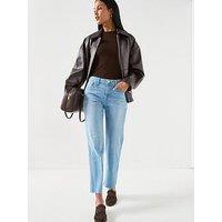 7 For All Mankind Calie Straight Ankle - Blue