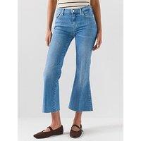7 For All Mankind Slim Illusion Cropped Dojo - Blue