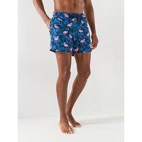 Jack & Jones Maui Vibes Novelty Aop Swim Shorts - Navy