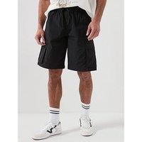Jack & Jones Cole Axis Tech Cargo Shorts - Black