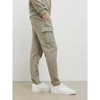 River Island Slim Nylon Pocket Joggers - Green