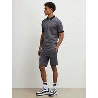 River Island Slim Jacquard Shorts - Black