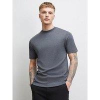 River Island Slim Fit Marl Essential T-Shirt - Grey