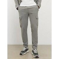 River Island Cairo Skinny Cargo Trousers - Grey