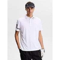 J Lindeberg Mens Golf Heath Polo - White