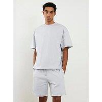 River Island Short Sleeve Boxy T-Shirt And Short Set - Blue