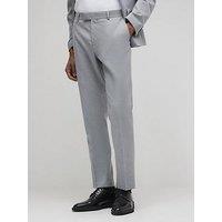 River Island Slim Texture Suit Trouser - Grey