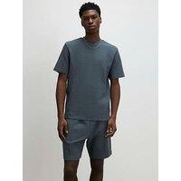 River Island Slim Bubble Interlock Short Sleeve T-Shirt - Grey