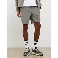 River Island Cairo Skinny Cargo Shorts - Grey