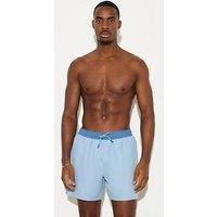 River Island Orlando Colourblock Swim Shorts - Blue