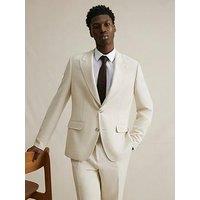 River Island Groom Suit Jacket - Beige