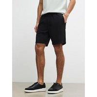 River Island Capulet Cross Hatch Shorts - Black