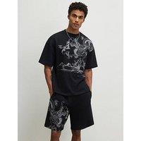 River Island River Island Short Sleeve Tokyo Dragon T-Shirt