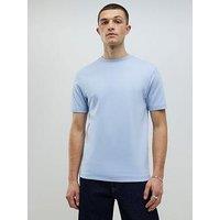 River Island Slim Essentials Short Sleeve T-Shirt - Light Blue