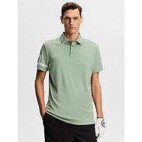 J Lindeberg Mens Golf Heath Polo - Green
