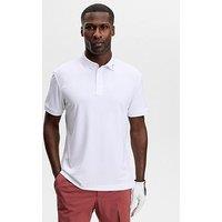 J Lindeberg Mens Golf Kv Print Polo - White