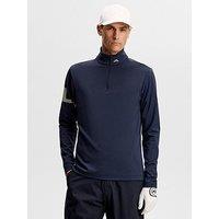 J Lindeberg Mens Golf Heath Strike Mid Layer - Navy