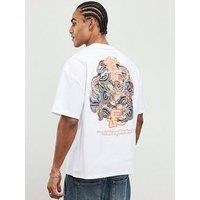 River Island Dragon Graffiti Short Sleeve T-Shirt - White