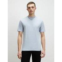 River Island Slim Fit Marl Essential T-Shirt - Blue