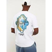 River Island Oversized Cotton St Tropez T-Shirt - White