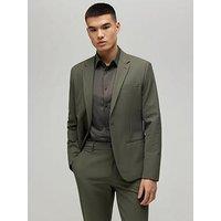 River Island Tech Comfort Skinny Fit Suit Jacket - Green