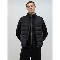 River Island Logo Essential Gilet - Black