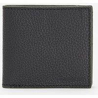 Barbour Grain Leather Billfold Wallet - Black