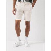 Only & Sons Mark Linen Blend Shorts - Silver Lining