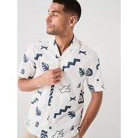 Only & Sons Resort Short Sleeve Shirt - White