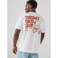 Only & Sons Fred Life Foodie T-Shirt - White